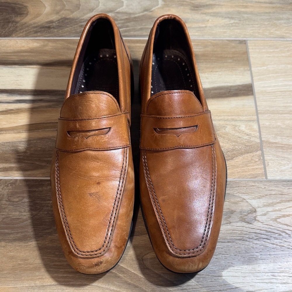 Allen Edmonds Tan Leather Penny Loafers